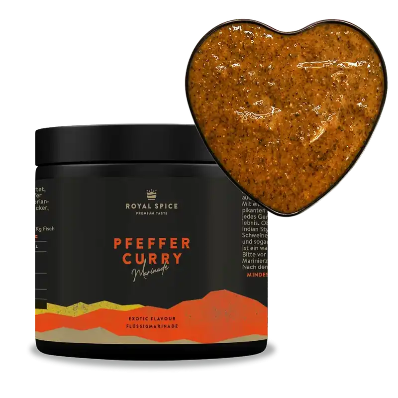 Neu Im Sortiment ROYAL SPICE Pfeffer Curry Marinade 500 Gramm Dose
